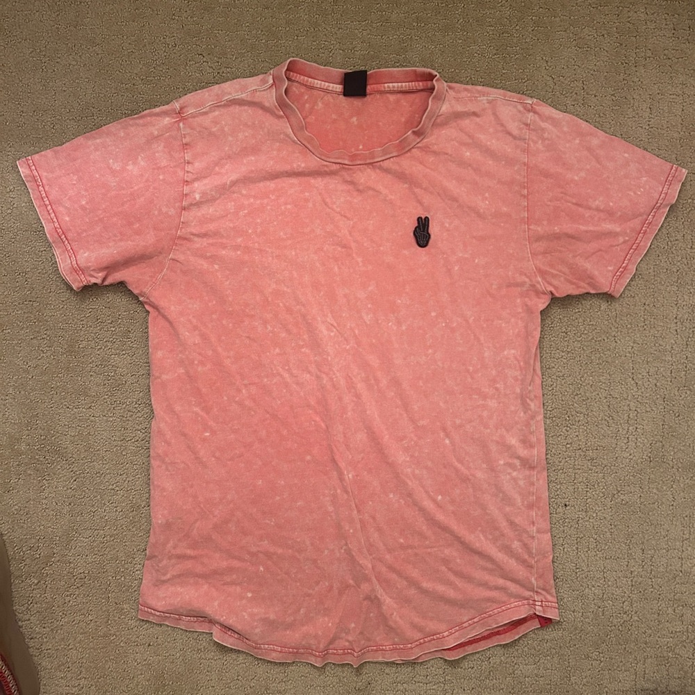 Neff Coral Short Sleeve Tee with Peace Sign